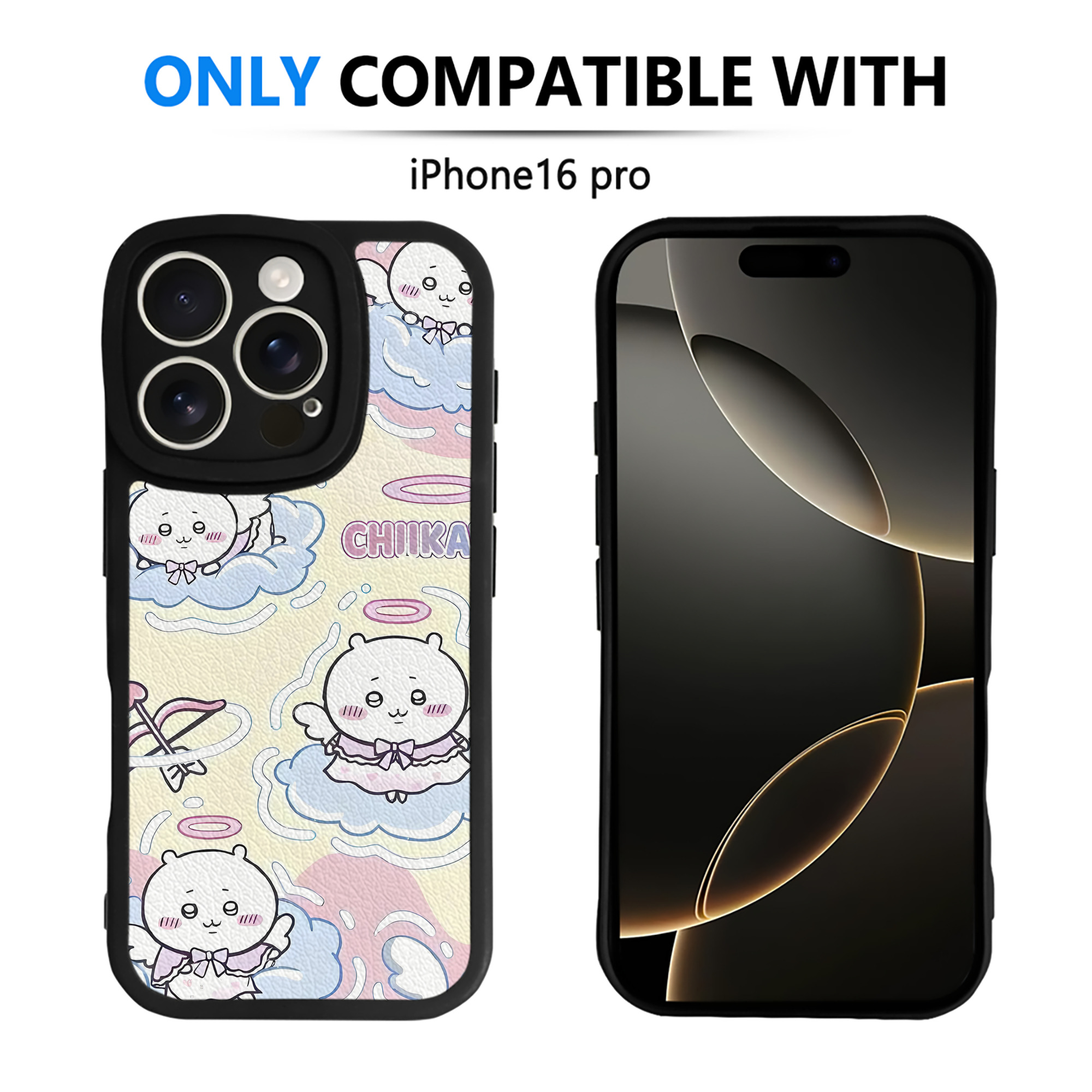 （画像用） ちいかわ Chii-kawa 【iPhone 16シリーズ対応】シリコンスマホケース（レザー調） 材質：シリコン